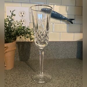 Waterford Crystal Kelsey Platinum Rim Champagne Glass